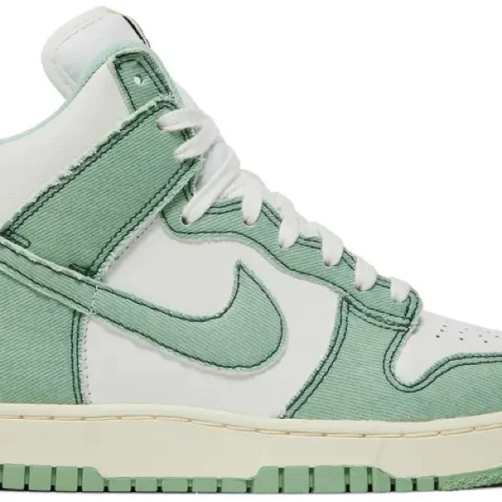 Nike Kids Mint Green and White High-Top Sneakers